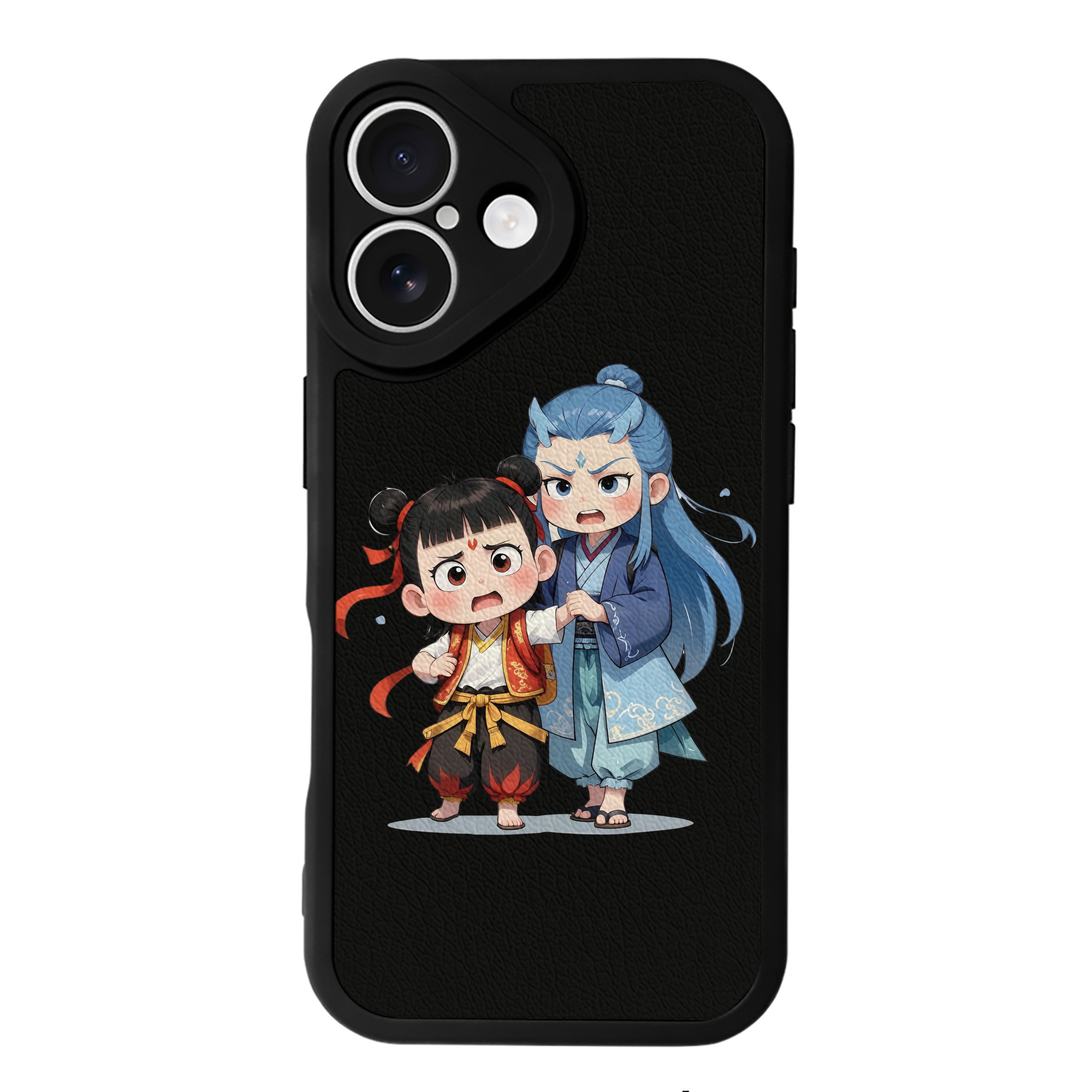 （画像用） Ne Zha 2 ナタ 魔童の大暴れ 【iPhone 16シリーズ対応】シリコンスマホケース（レザー調） 材質：シリコン